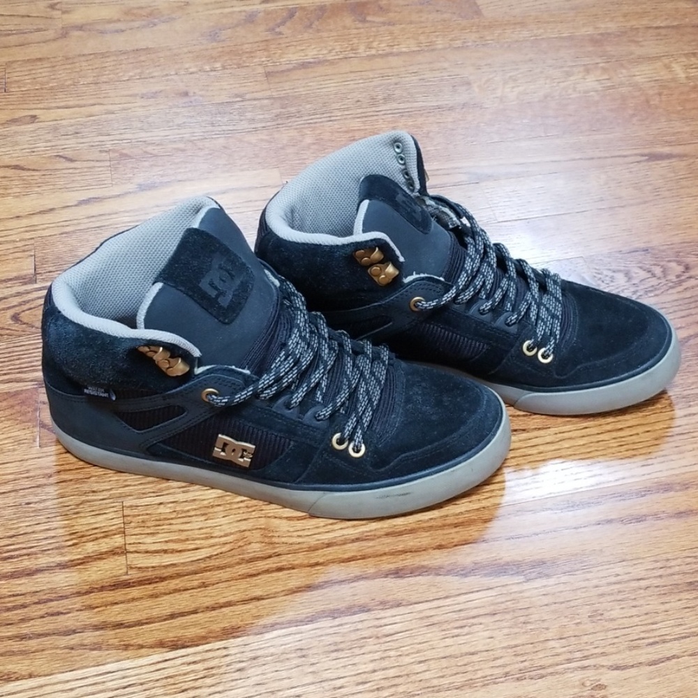 Black DC Spartan High WC Skateboard Shoes